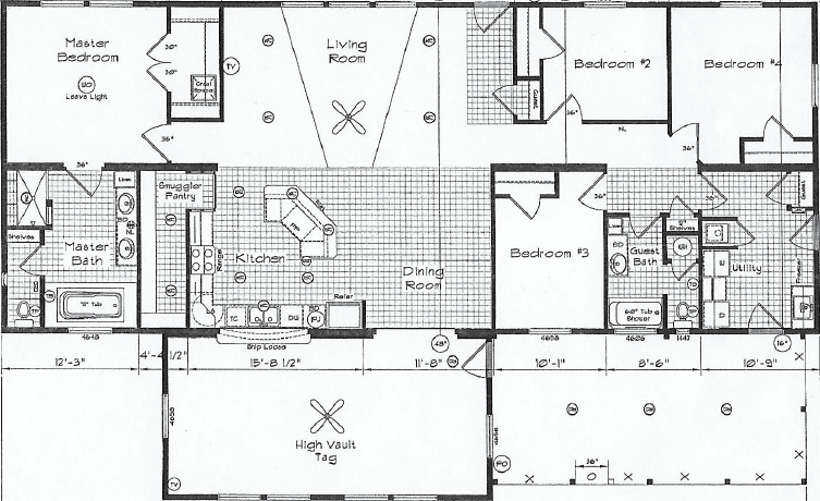 Pinehurst 2506 with tag floor plan home features