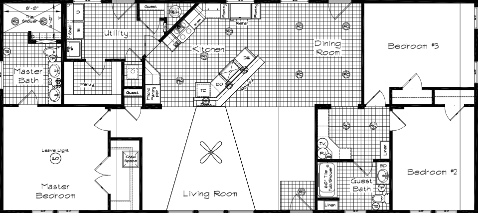 Cedar canyon 2083-v2 with tag floor plan home features