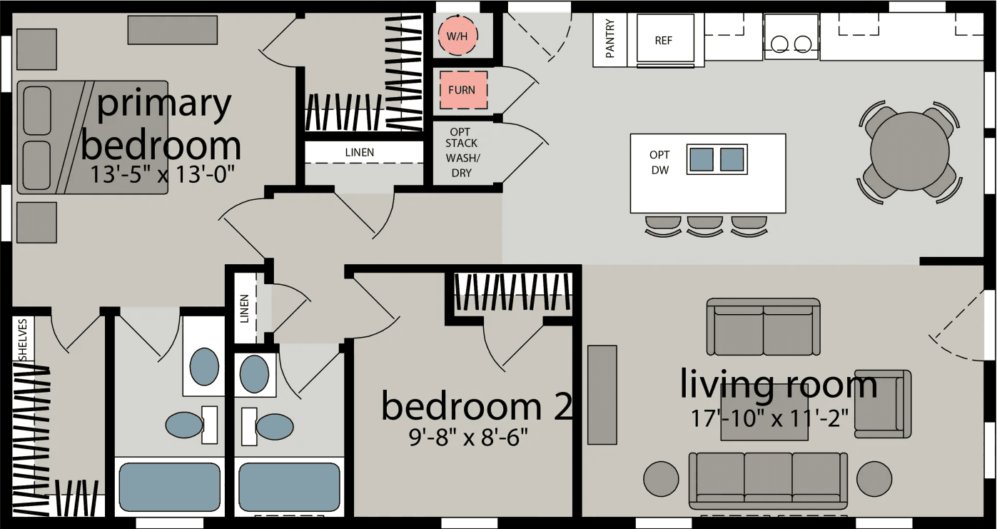 Del mar floor plan home features