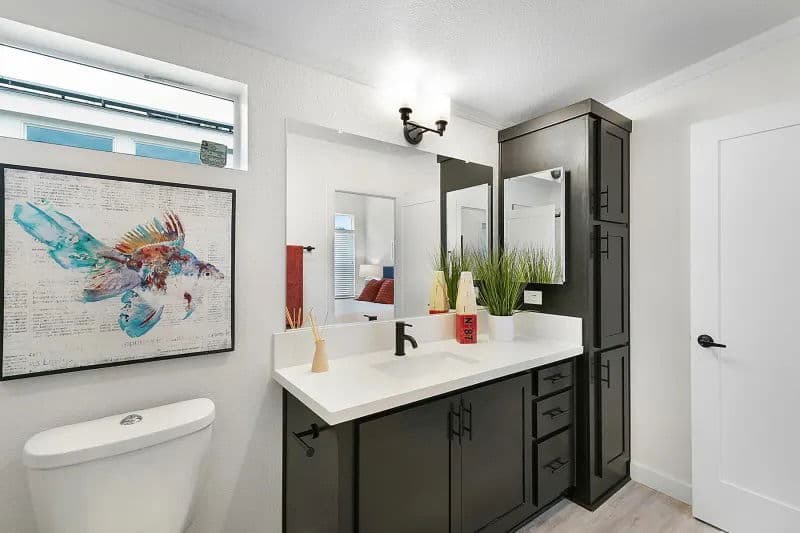 Crystal cove bathroom home features