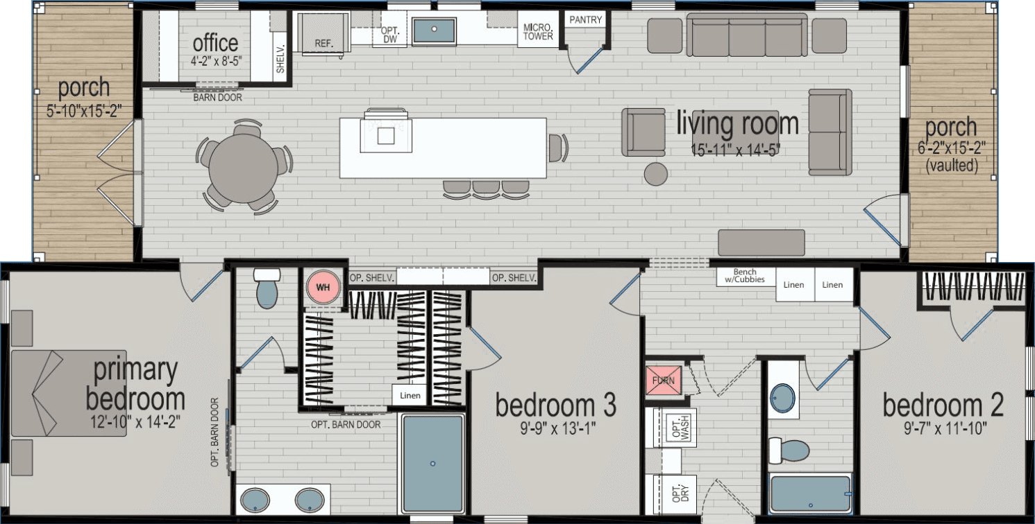 Canyon floor plan home features