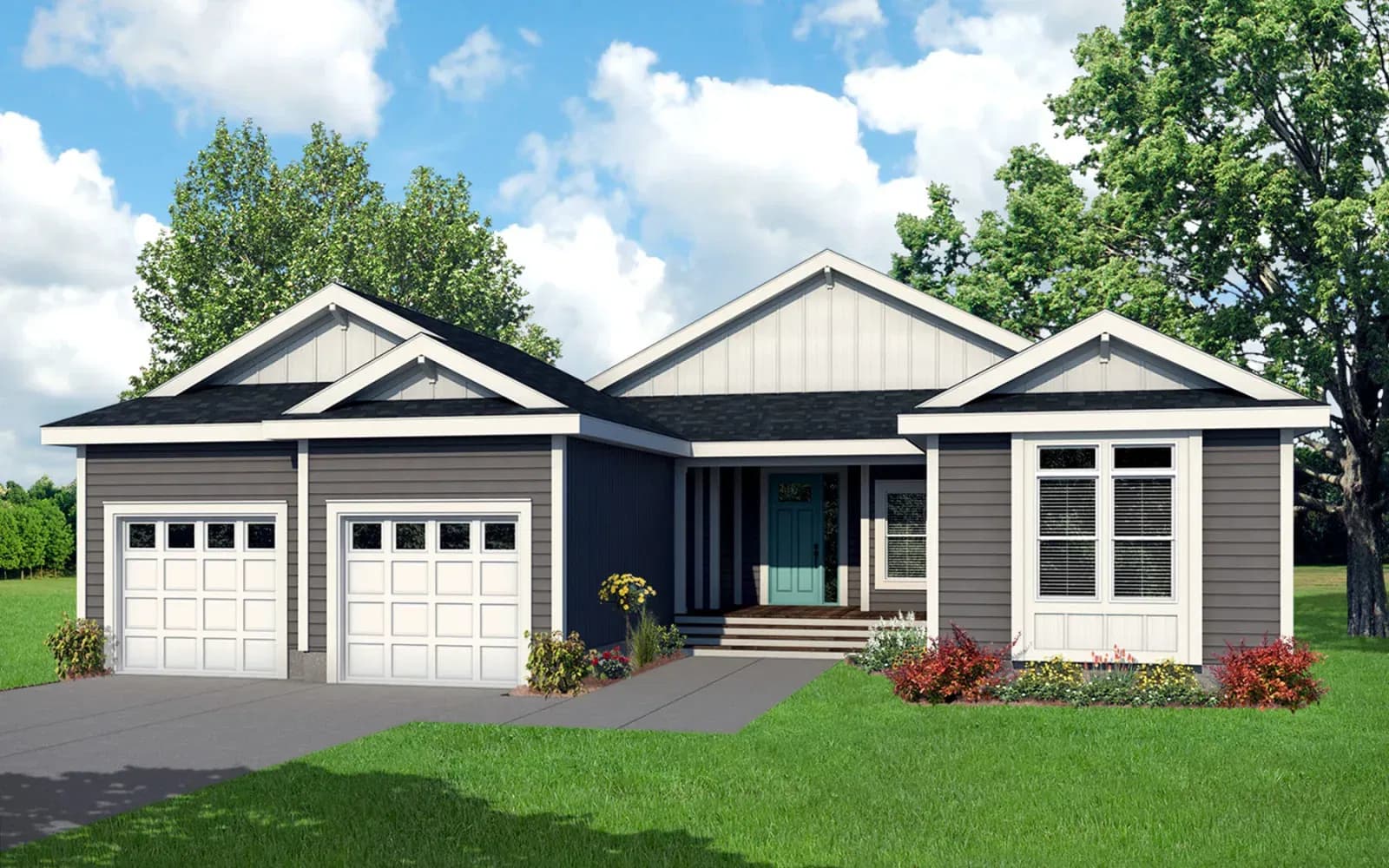 Carson hero, elevation, and exterior home features