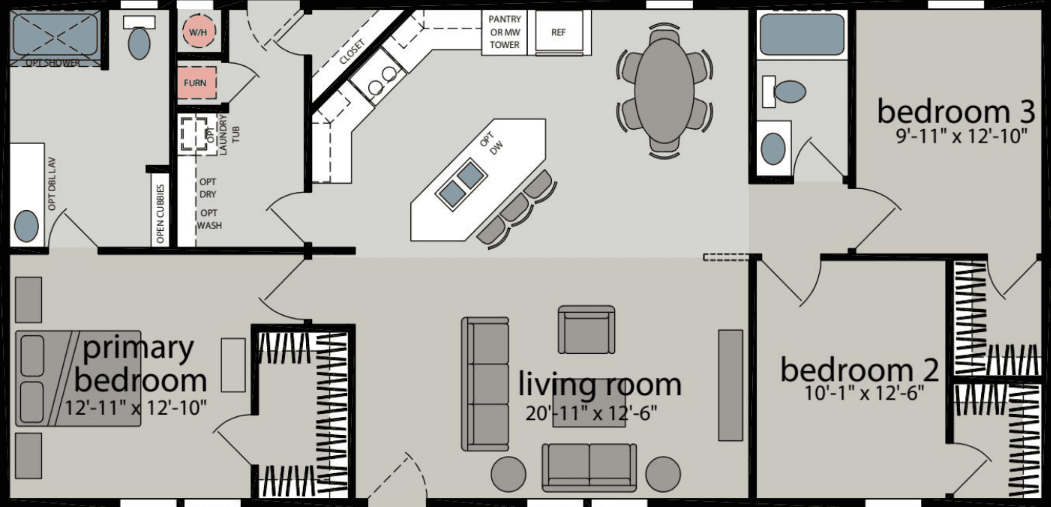 Sand harbor floor plan home features