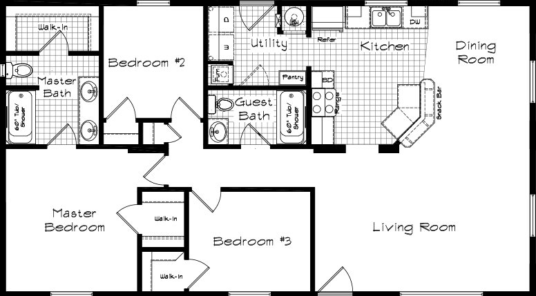 Cedar canyon 2032-3 floor plan home features