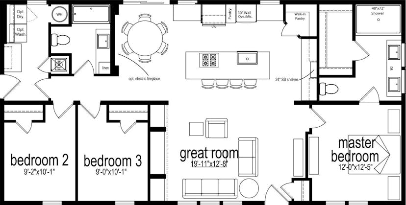 Orchid 52 floor plan cropped home features
