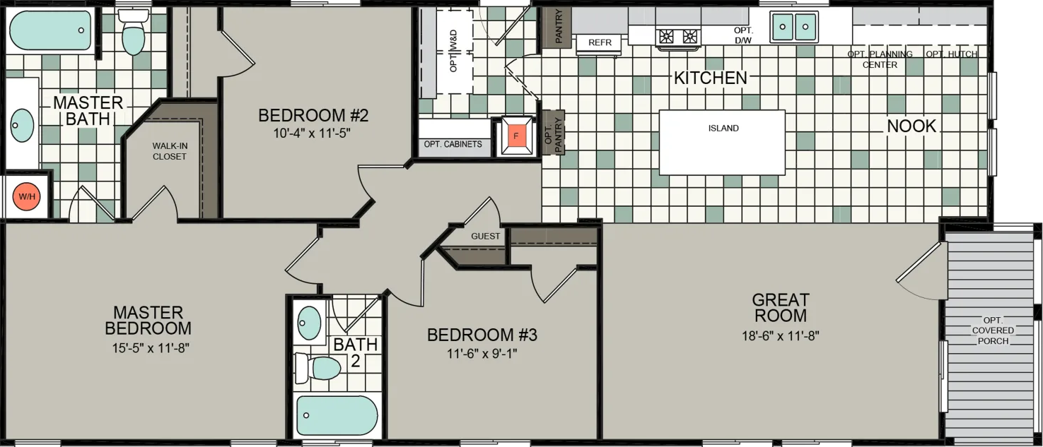 Kingsbrook kb-54 hero and floor plan cropped home features