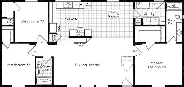 Pinehurst 2504 floor plan cropped home features