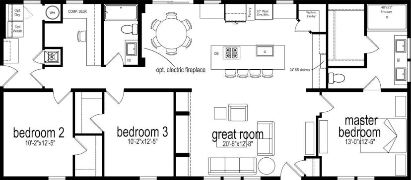 Orchid 60 (a) floor plan home features