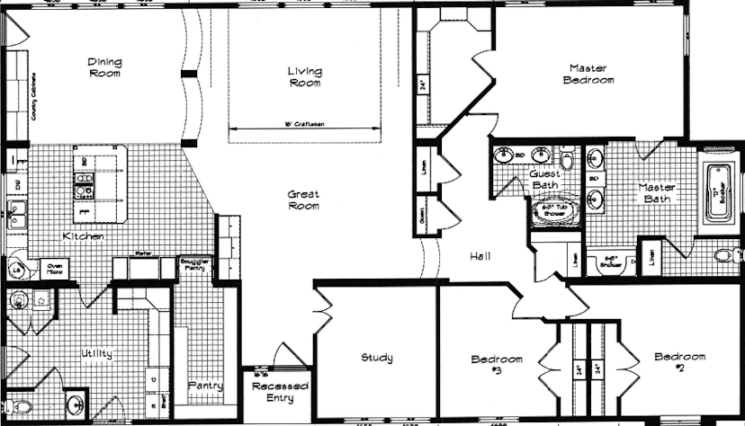 Grand manor 6013 floor plan cropped home features